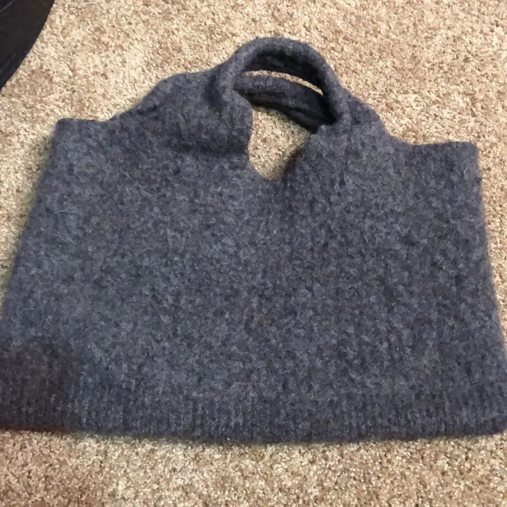 Handmade Wool Tote Bag, 11”x17”